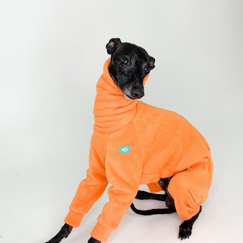 Cozy Fleece Dog Overall - Any size - Full Body Suit - newest Dog Coat - Dog Clothing - Pet Clothes - Custom Made - Warm and cozy Bark&Go