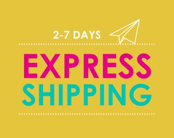 Add Express Delivery (if you have already placed the order with the standard shipping) for 1 product