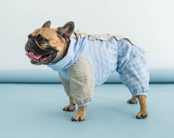French Bulldog Sun Protection Suit, Lightweight Full Body Coverall, Tick & Bug Protection, Breathable Summer Dog Jumpsuit
