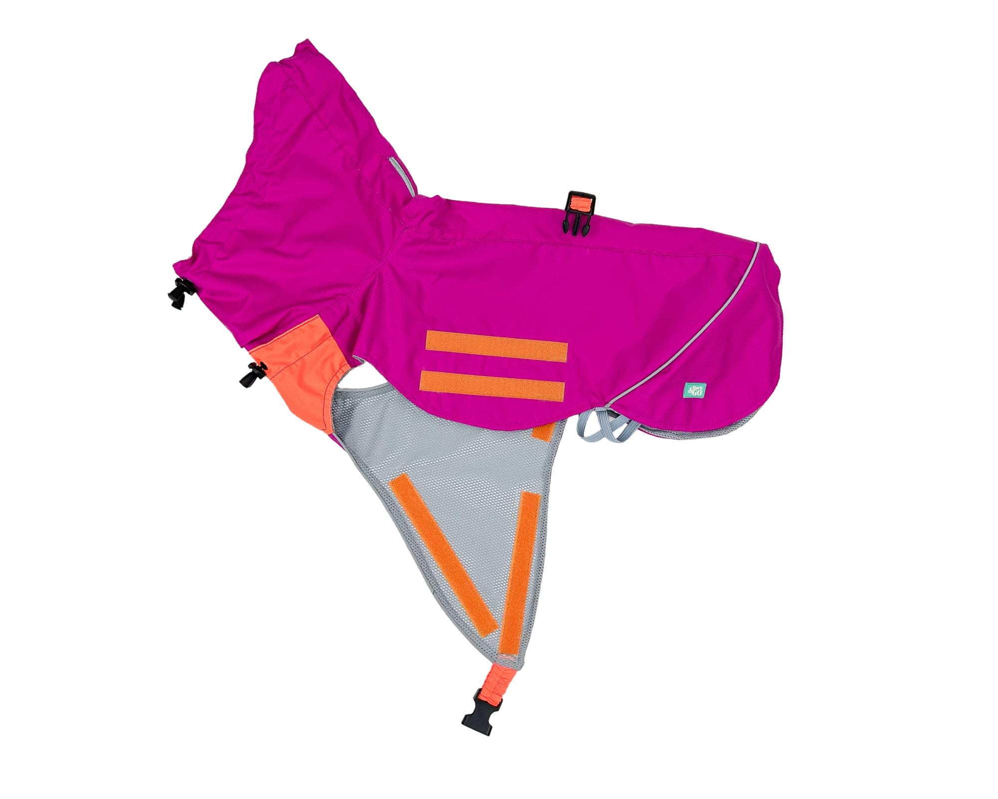 Waterproof Dog Raincoat Perfect Match Pink for ALL Breeds