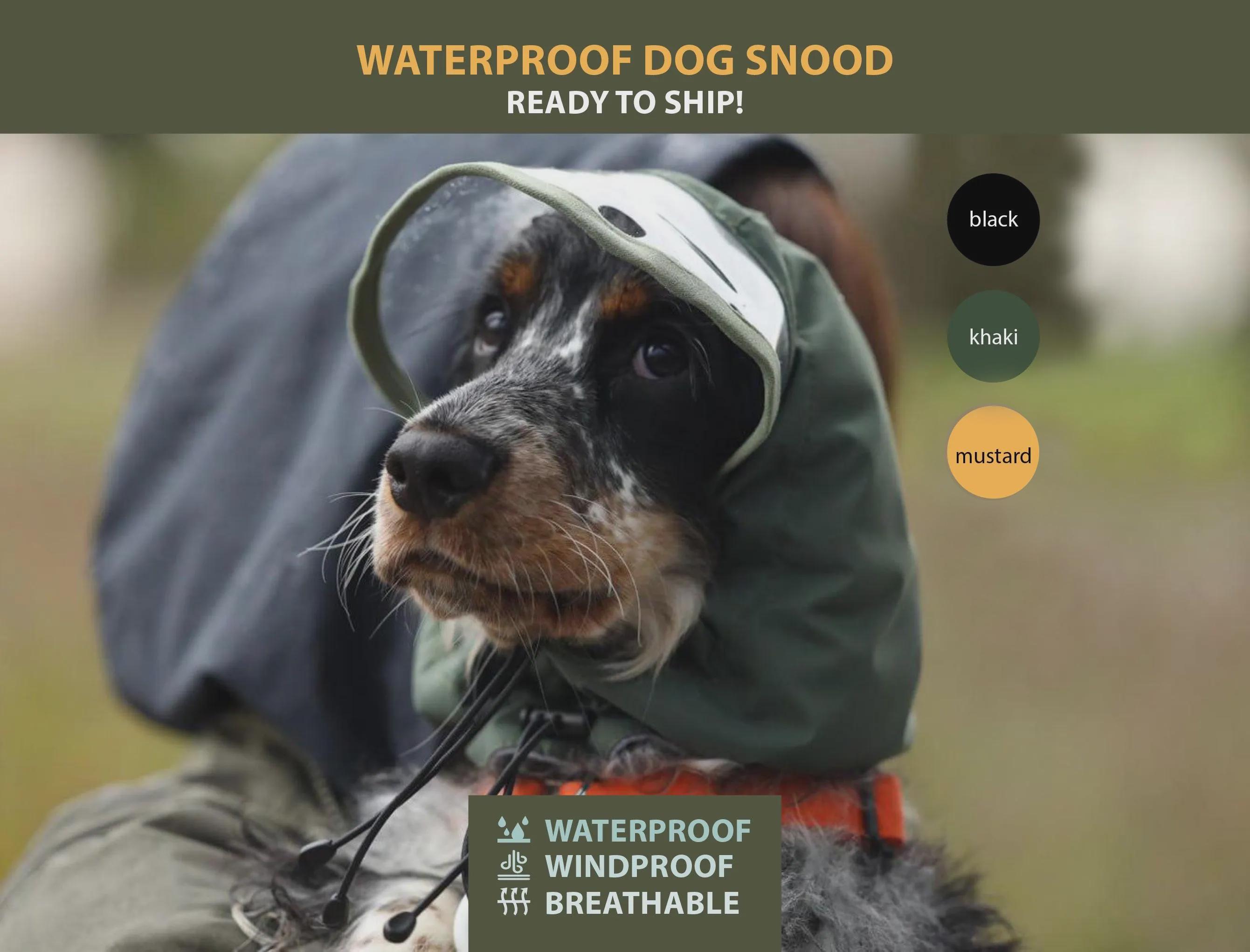 Waterproof Dog Hat Snood With Visor: Rain Protection - Etsy Israel