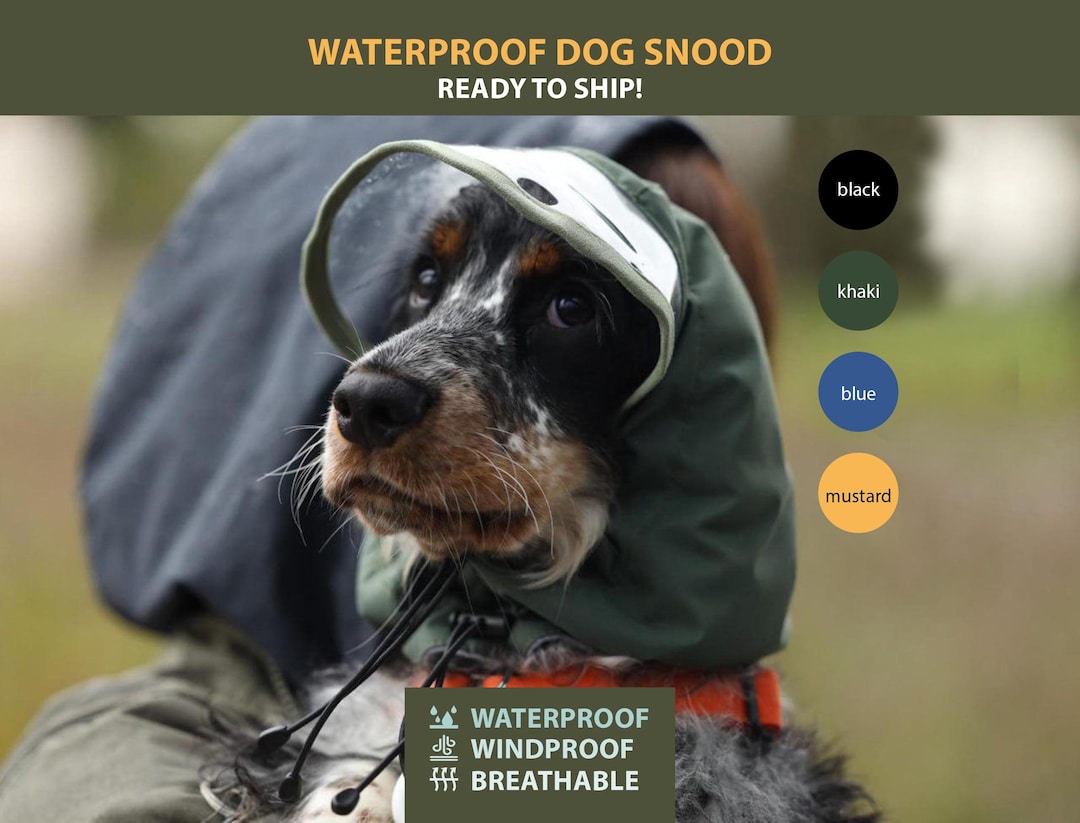 Waterproof Snood With the Visor - Dog Hat - Dog Snood - Etsy