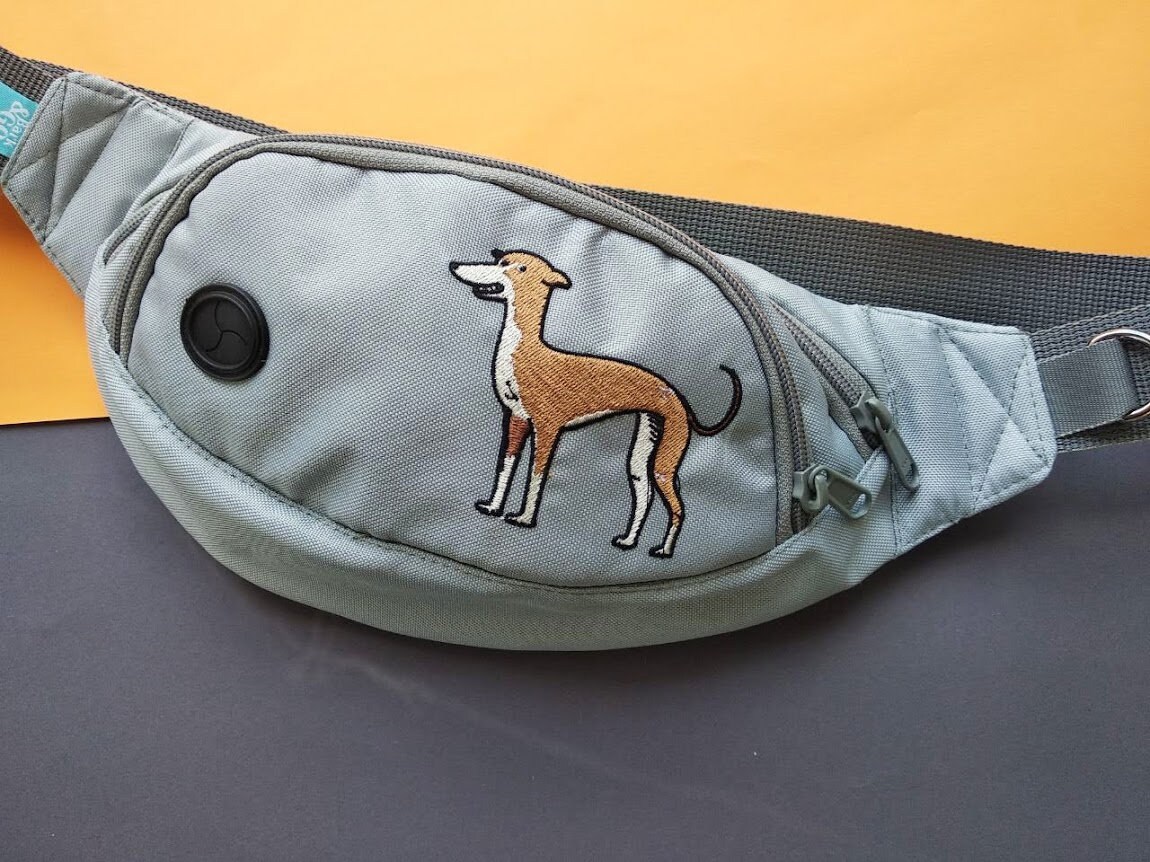 Greyhound Dog Walking Waist bag DOG waste bag dispenser Etsy
