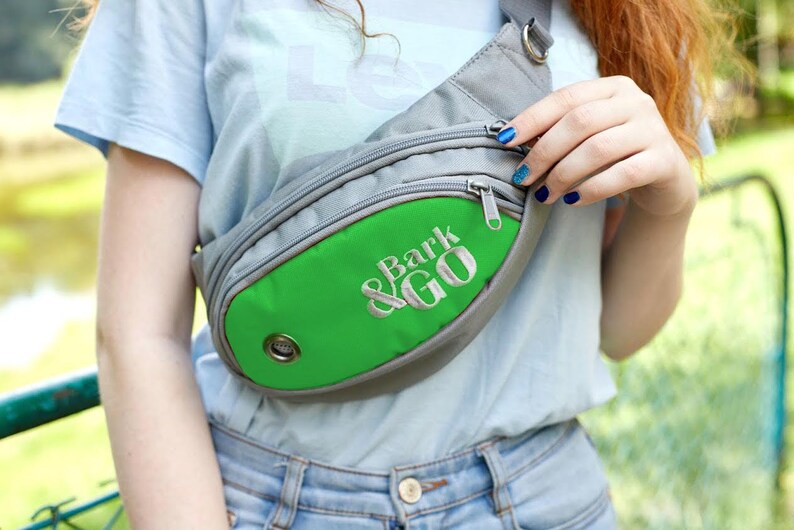 dog lover gift dog treat bag Dog Poop Bag Holder Dog Treat Holder GREEN PURPLE Dog Walking Waist bag DOG waste bag dispenser