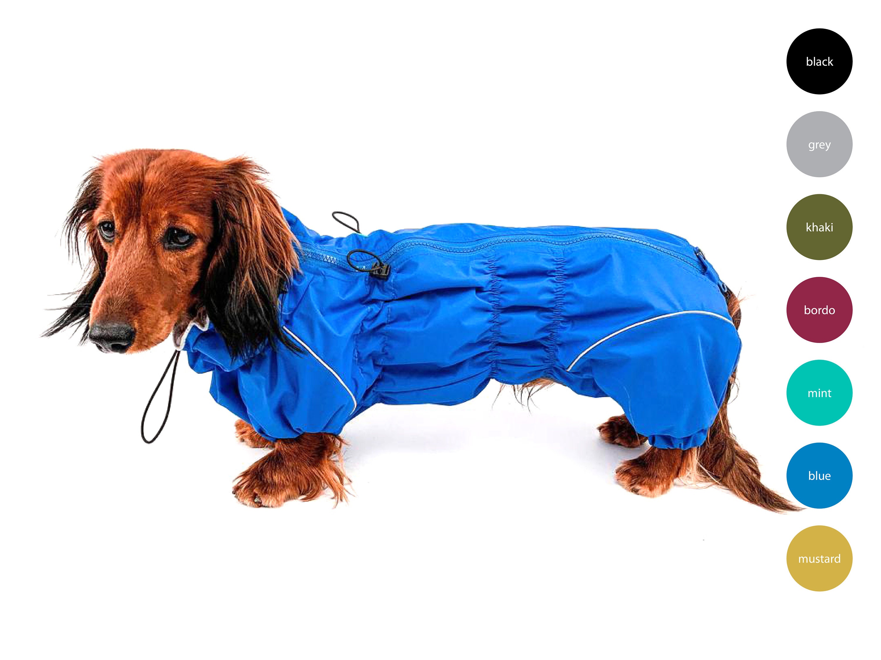 fleece lined dog raincoat