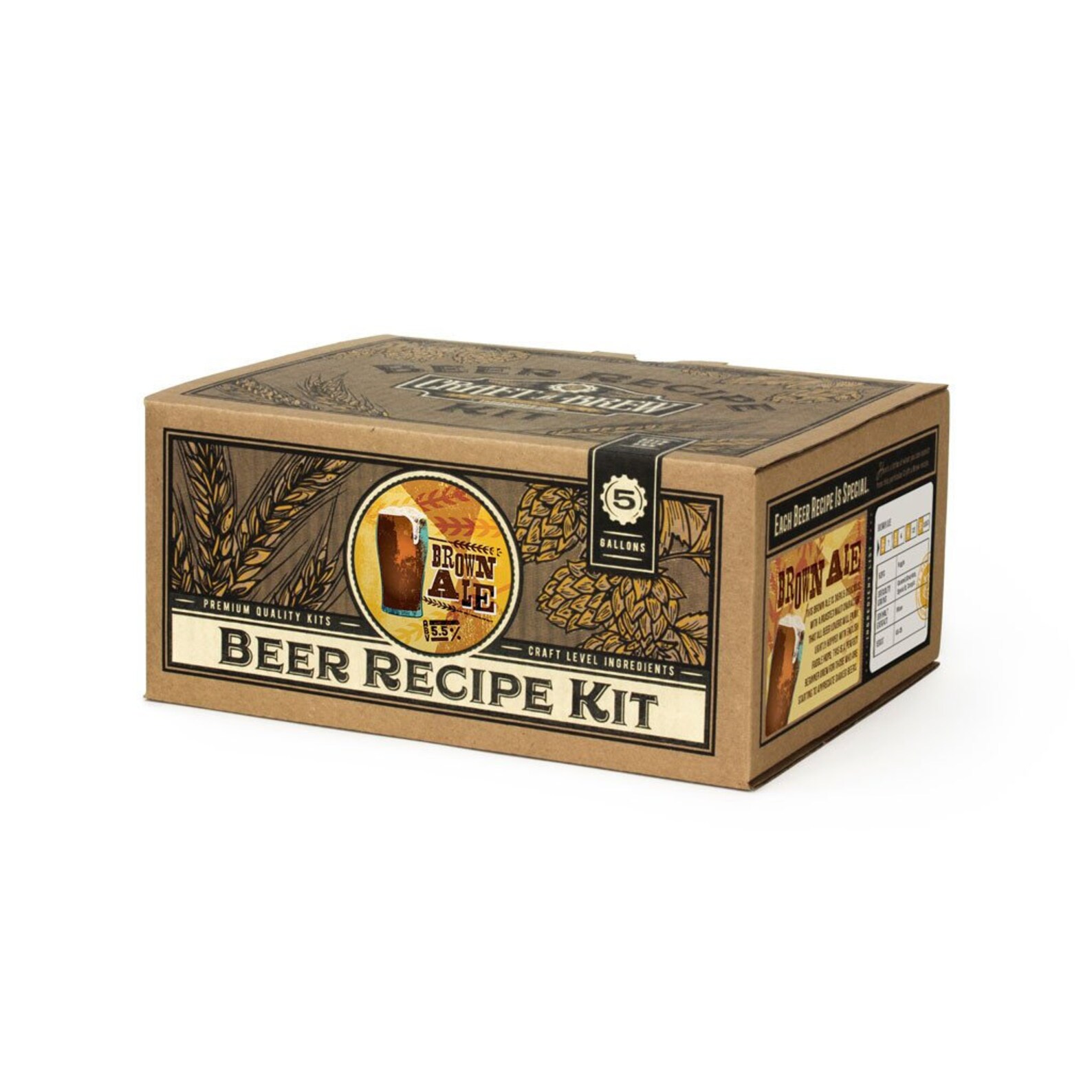 Brown Ale 5 Gallon 5.5 Beer Recipe Kit Etsy