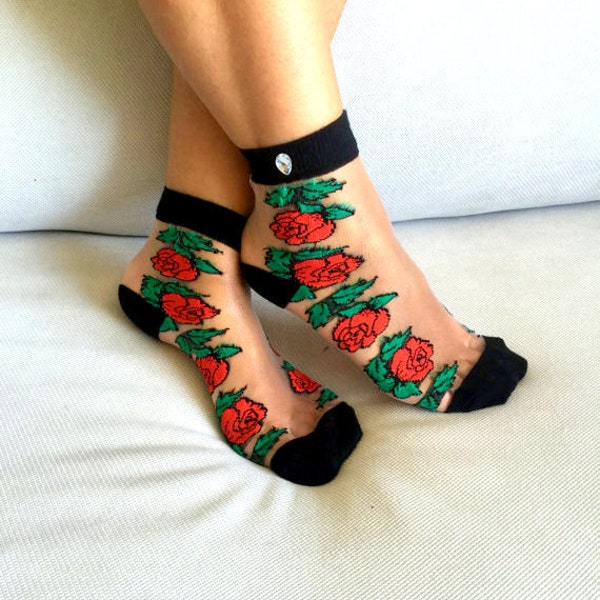 Women Socks, Transparent Socks, Nylon Ankle Socks, Hosiery