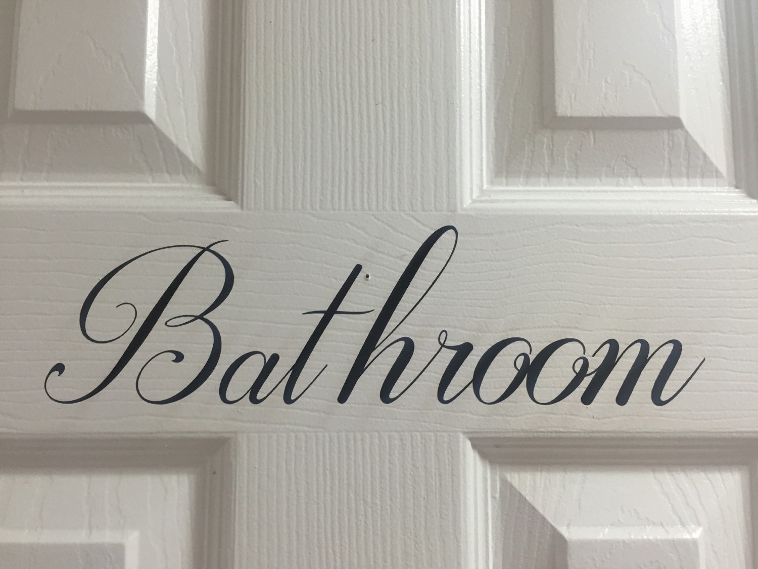 Bathroom sign decal sticker dećor Etsy