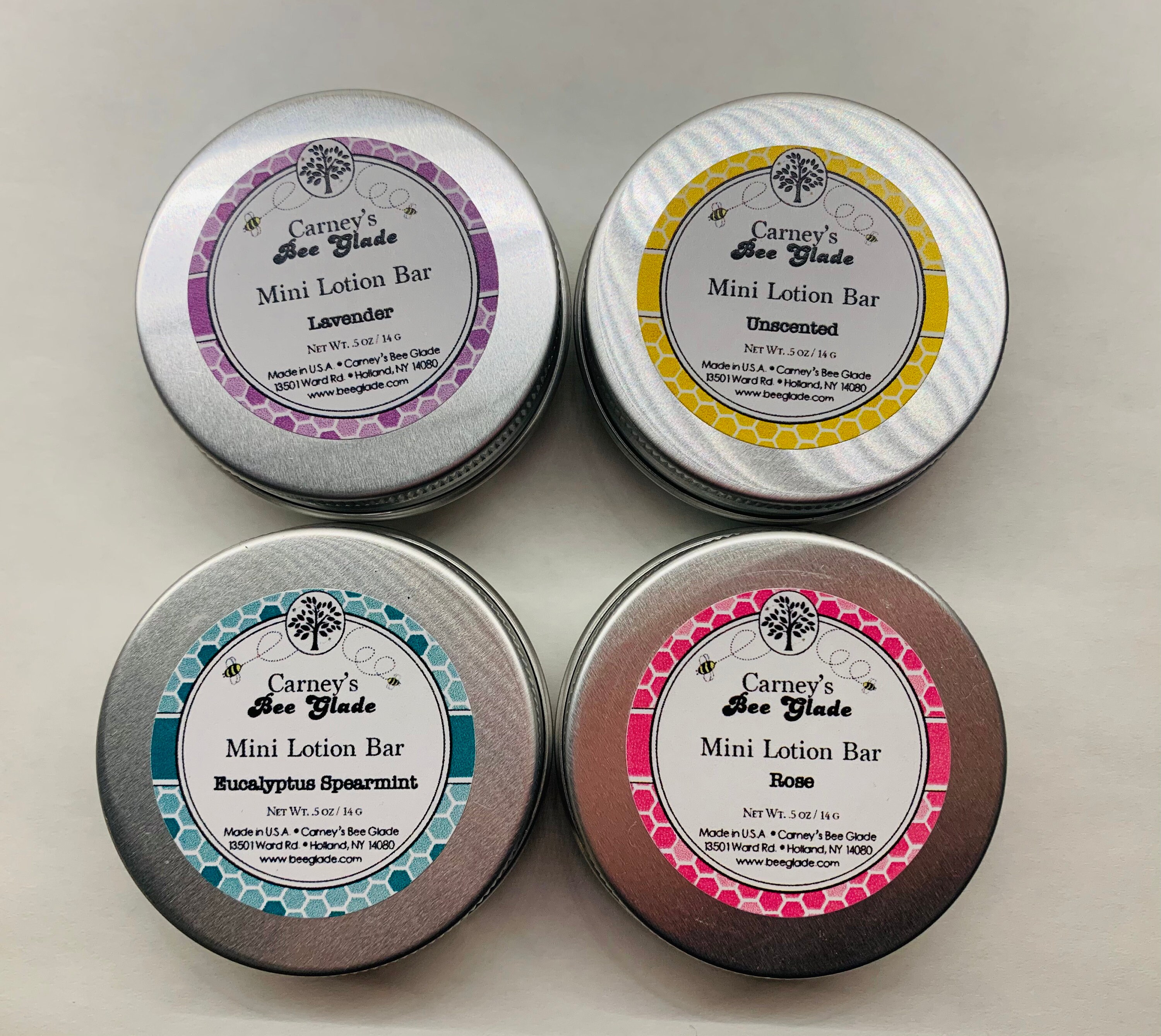 4 Mini Lotion Bars Gift Pack Assortment of 4 Scents Etsy