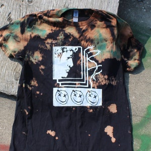 Vapor reverse dyed Size M || vaporwave, aesthetic, reverse dyed clothing, bleached shirt, alternative fashion, grunge ||