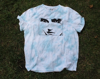 The Face XL \\ Graphic tee, dyed shirt, grunge fashion, alternative clothing