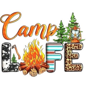Camp Life. Instant Download. SVG. PNG.