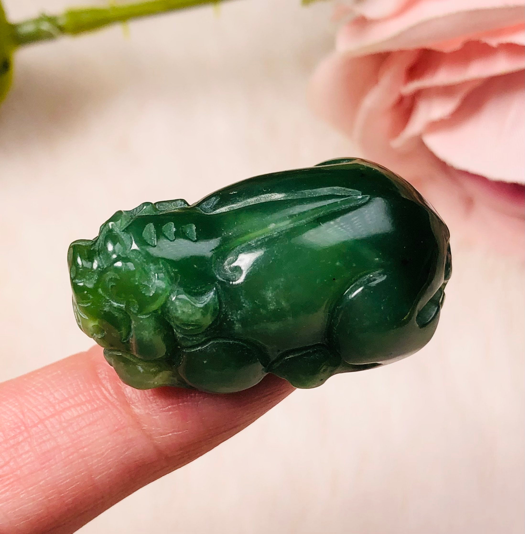 Natural Hetian Jade Pixiu Pendant Lucky Pixiu Amulet - Etsy Australia