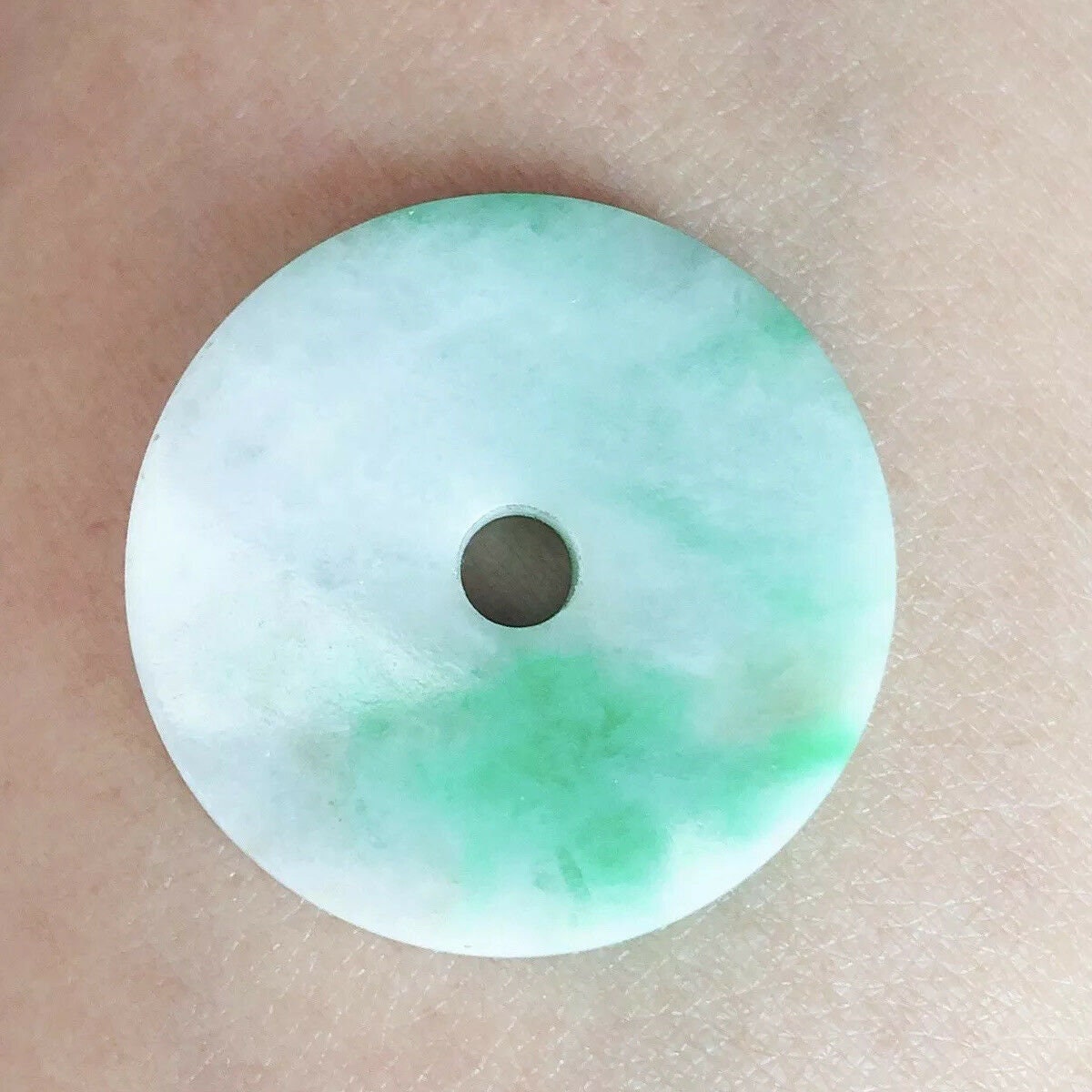 Natural Jade Pendant Harmony pendant doughnut Natural jadeite Etsy
