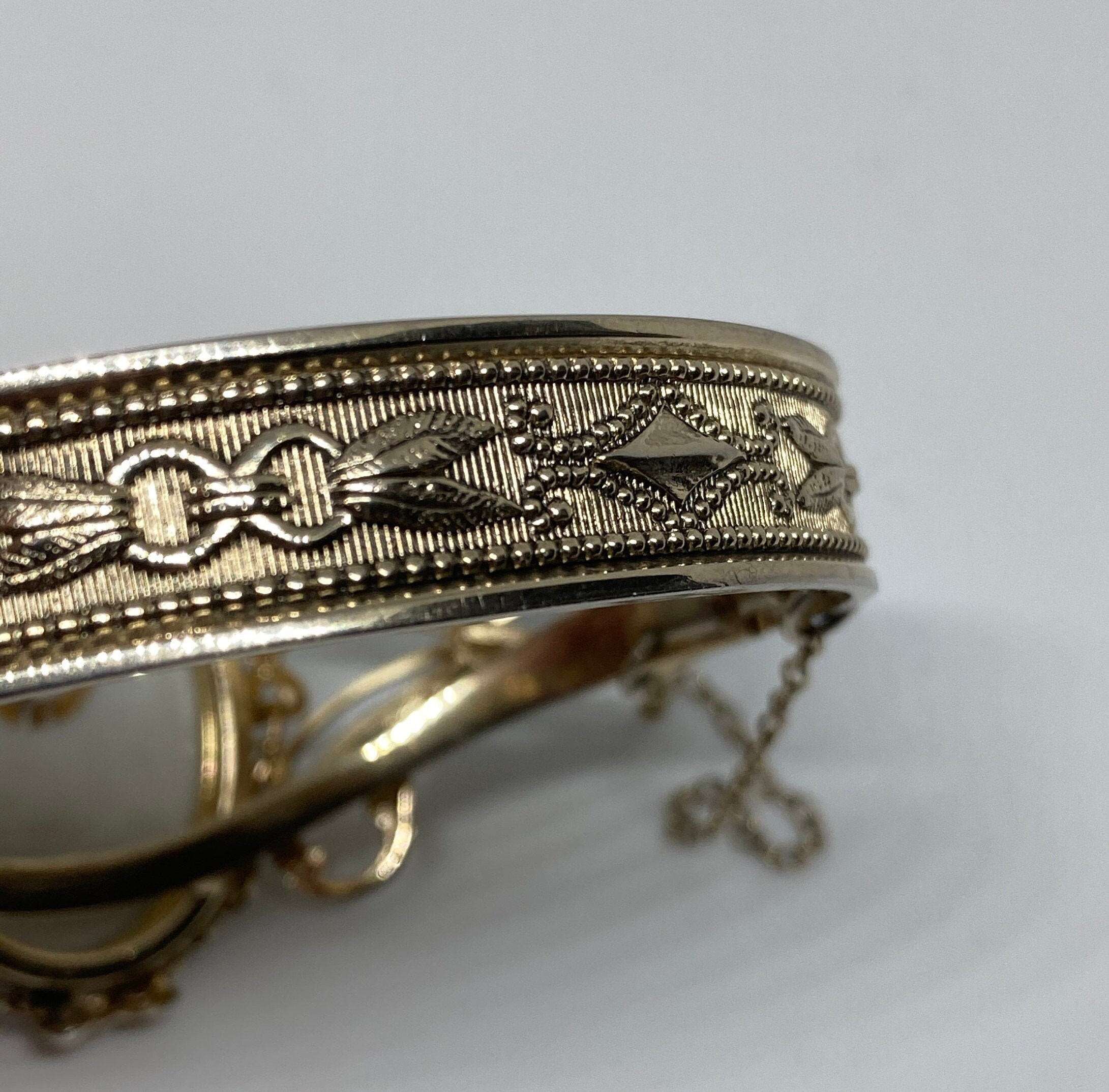 Whiting And Davis Limoges Porcelain Portrait Cameo Bracelet Etsy