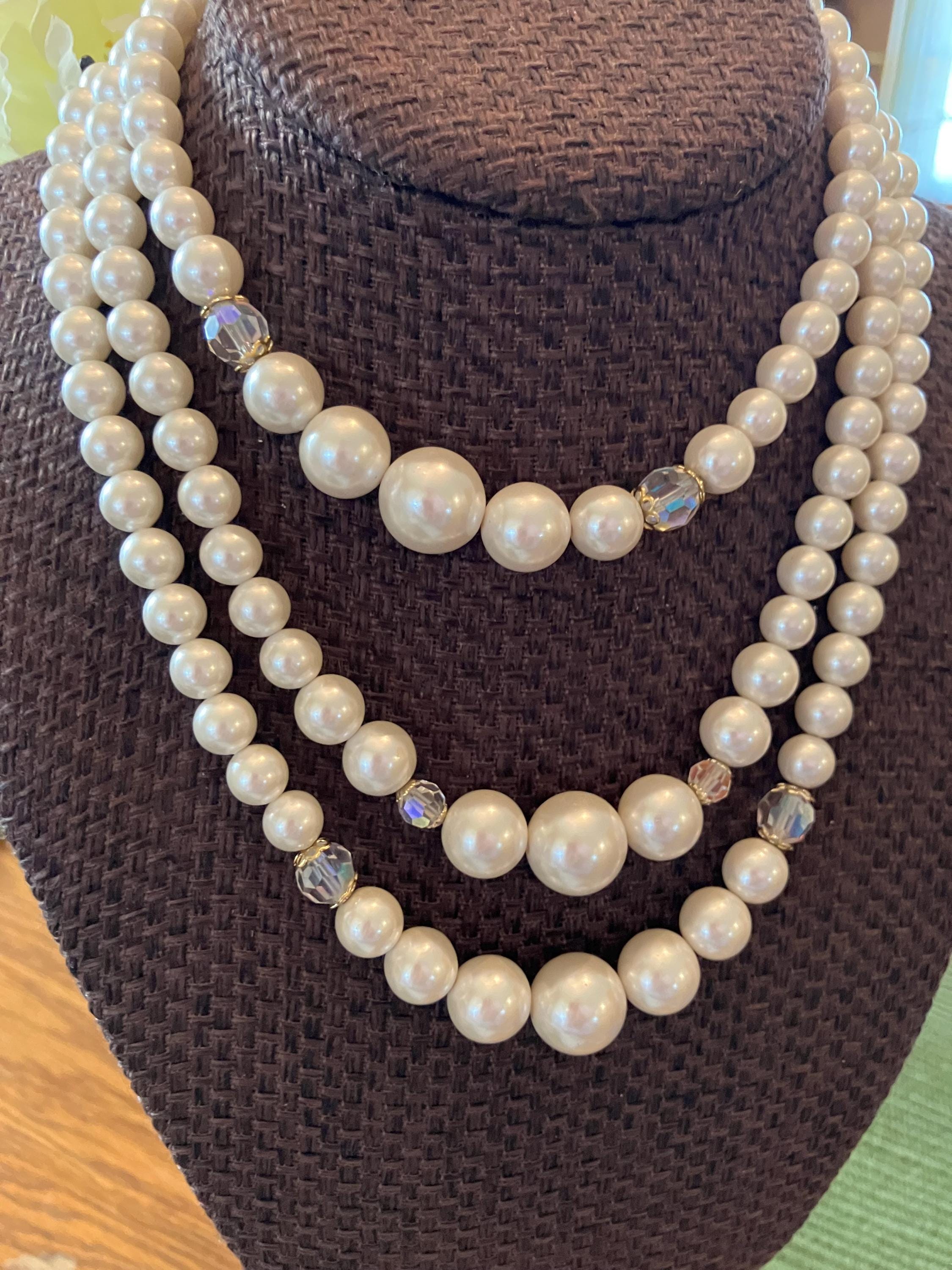 BECOME TREE Glass-Pearl Necklace – AY online