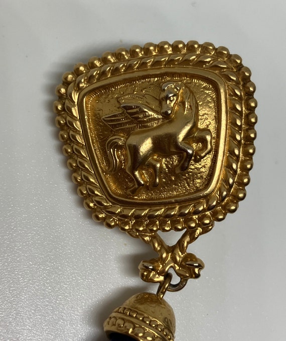 AVON Signed Vintage Pegasus Etruscan Style Clip o… - image 6