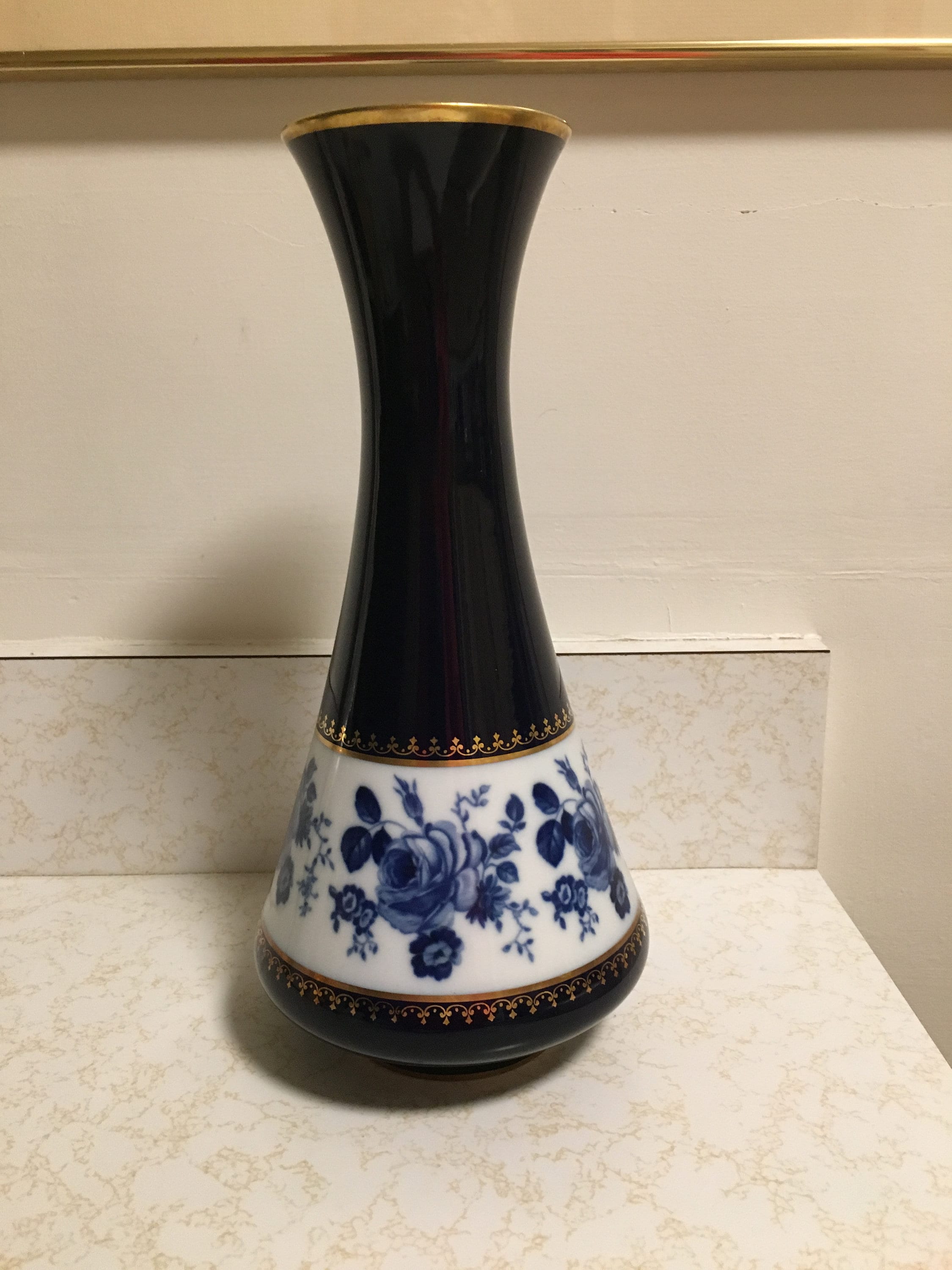 Königliche Porzellan Bavaria KPM Echt Kobalt Vase Kobaltblau Etsy.de