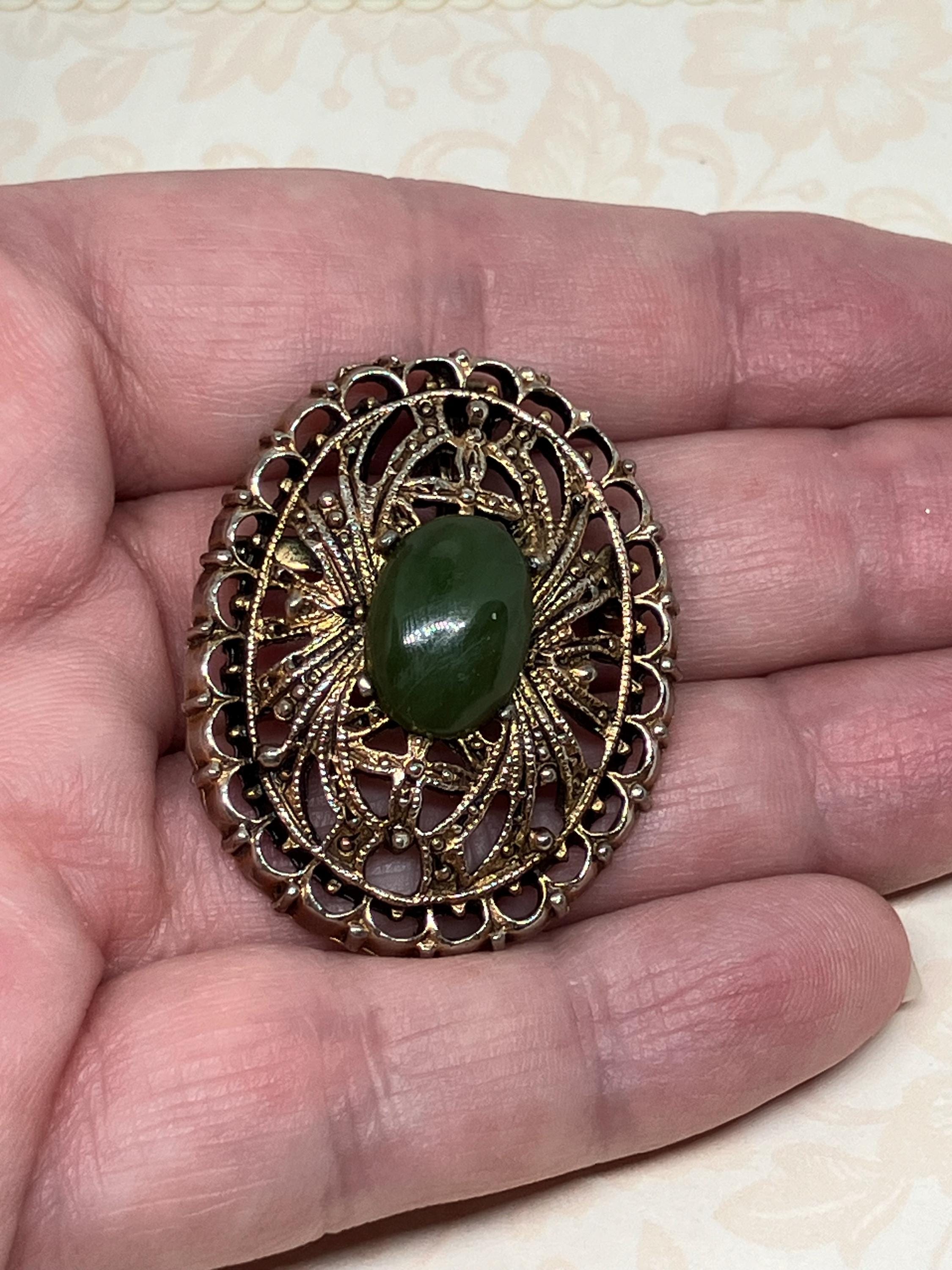 PERI サイン入り ヴィンテージ アンティーク ゴールド トーン