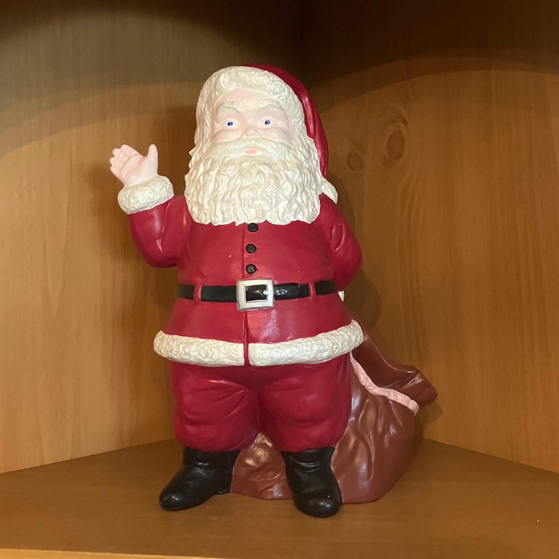 Ceramic Santa With Sack for Candy - Etsy