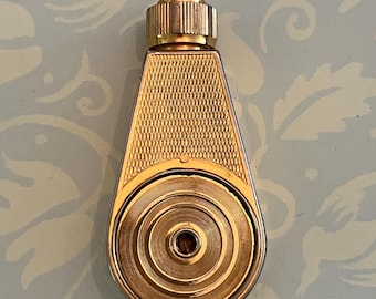 Marcel Franck Week End Vintage French Perfume Atomizer; Gold Tone Art Deco Scent Atomizer, 1930s