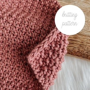 Redbud Knit Dishcloth PATTERN / PDF Download