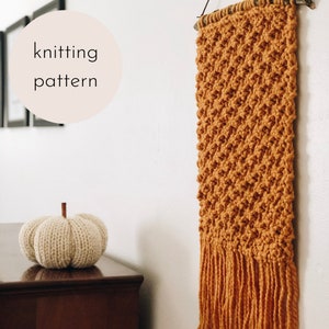 The Madeline Wall Hanging Knitting PATTERN / PDF Download image 1
