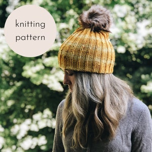 The Backyard Beanie Knitting PATTERN / PDF Download