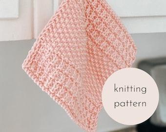 The Willow Dishcloth Knitting PATTERN / PDF Download