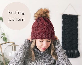 The Pebbled Cable Beanie PATTERN / PDF Download