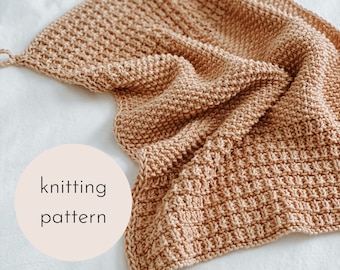 The Willow Tea Towel Knitting Pattern / PDF Download