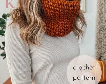 Stone Street Cowl Crochet PATTERN /PDF Download