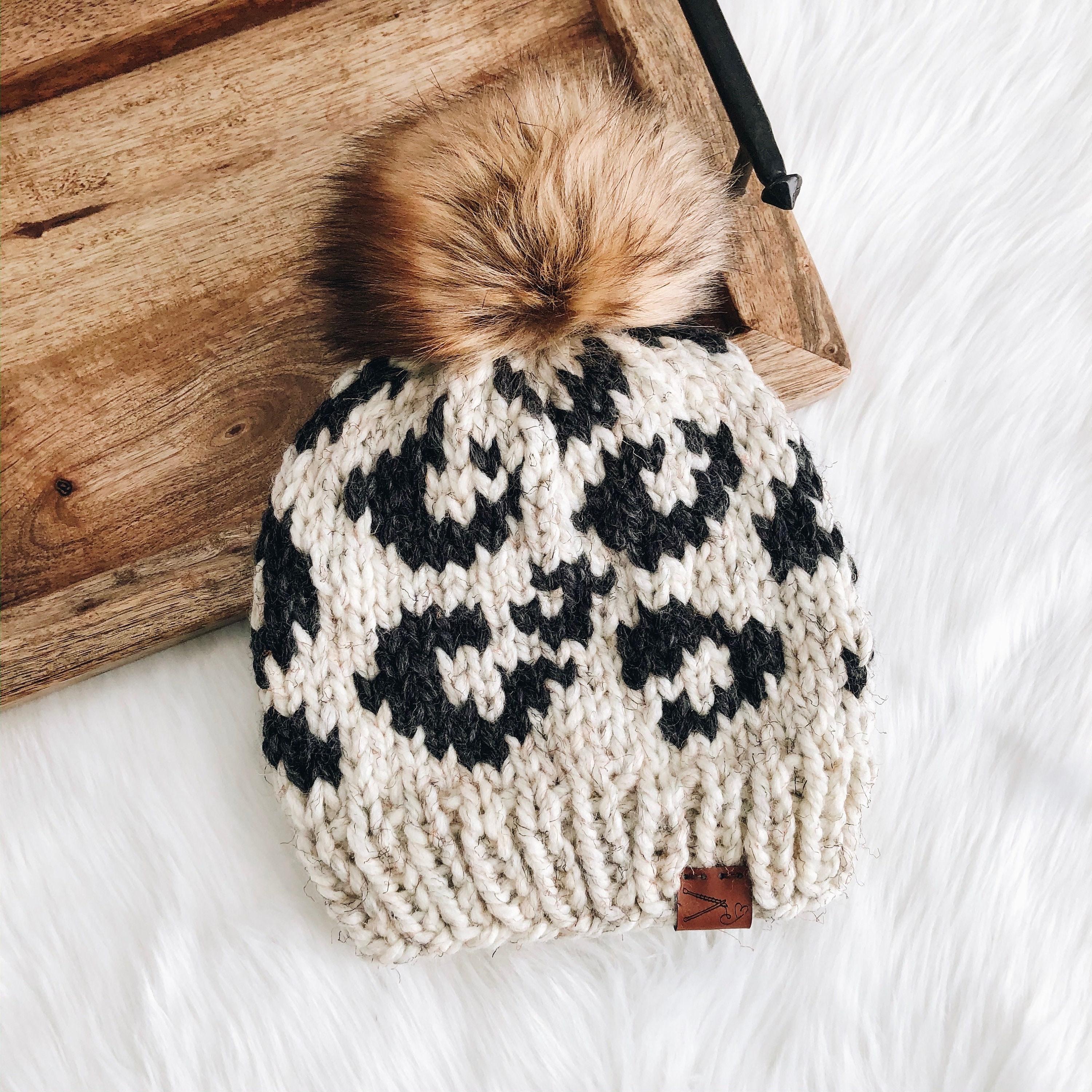 Animal Print Beanie