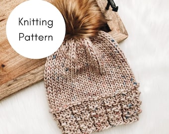 The Sandstone Beanie Knitting PATTERN / PDF Download