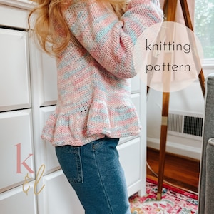 Cotton Candy Sweater / Knitting Pattern