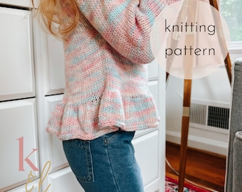 Cotton Candy Sweater Knitting Pattern