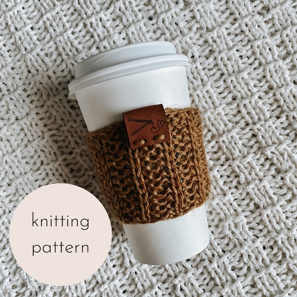 Coffee Bean Cozy Knitting Pattern / PDF Download