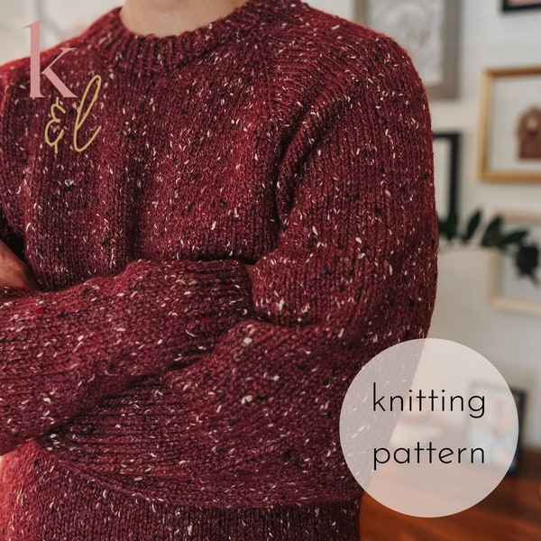 Cozy Crewneck Sweater Knitting Pattern