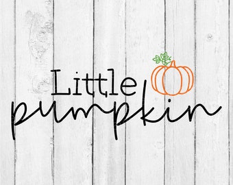 Little Pumpkin SVG - Pumpkin Svg - Fall SVG - Autumn Svg - Halloween Svg - Pumpkins Svg - Thanksgiving Svg - Pumpkin Clipart - Svg Files