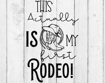 Este es mi primer rodeo SVG - Bebé SVG - Guardería SVG - Letrero para bebé Svg - Camiseta divertida para bebé Svg - Body para bebé Svg