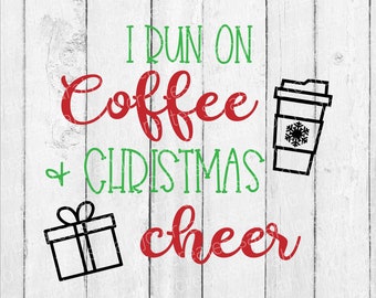 Kaffee und Weihnachtsstimmung SVG: Winter Holiday Design (Digitaler Download)