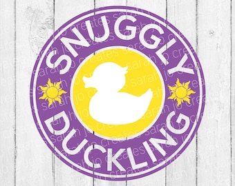 Snuggly Duckling SVG: Rapunzel Starbucks Inspired (Digital Download)