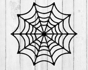Spiderweb Circle SVG - Spider Svg - Halloween Spiderweb Svg - Fall SVG - Autumn Svg - Halloween Svg - Cricut Silhouette Cut Files