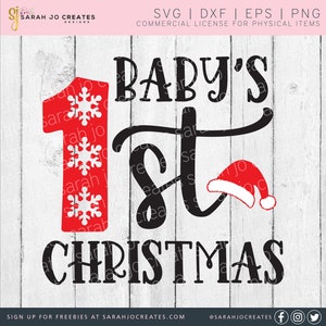 Baby&#39;s 1st Christmas SVG - Winter SVG - Christmas SVG - Merry Christmas Svg - Funny Christmas Svg - Christmas Baby Svg
