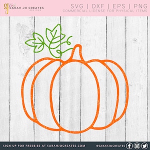 Pumpkin Outline SVG - Fall SVG - Autumn SVG - Halloween Svg - Pumpkins Svg - Thanksgiving Svg - Pumpkin Clipart - Svg Files