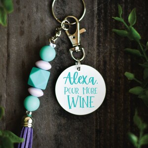 Alexa, Pour More Wine Beaded Pouch - Jackie Z Style Co. main image 0