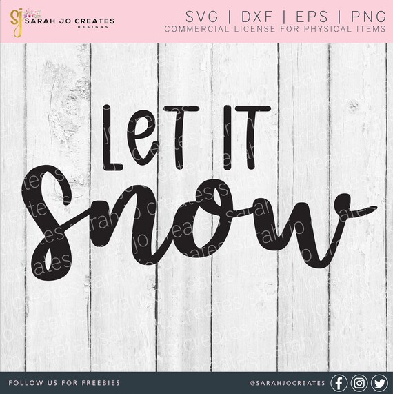 Download Let It Snow Svg Winter Svg Christmas Svg Ornament Svg Etsy
