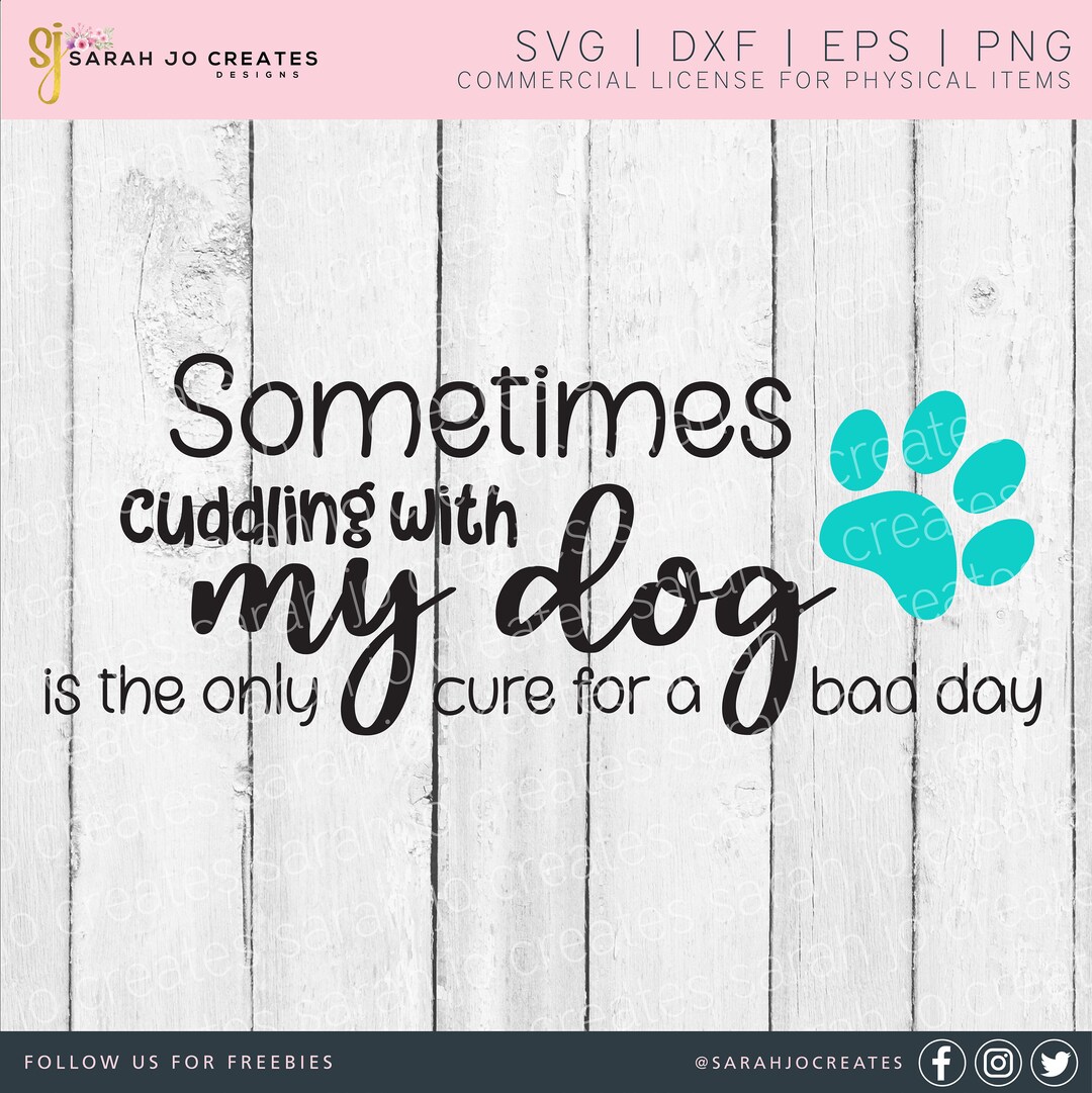 Cuddling With My Dog SVG: Welcome Sign, Dog Owner (digital Download) - Etsy