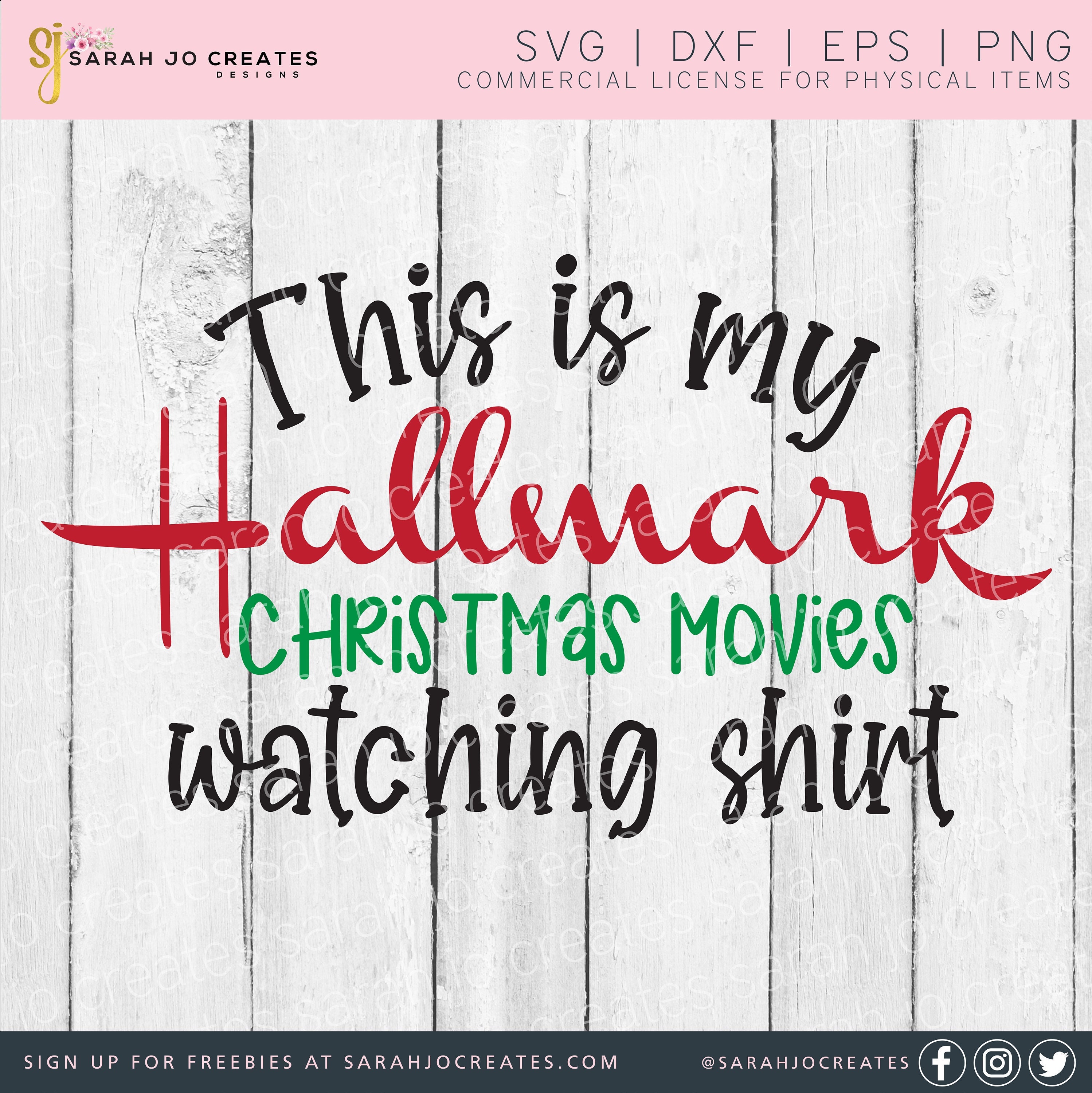 hallmark watching shirt svg