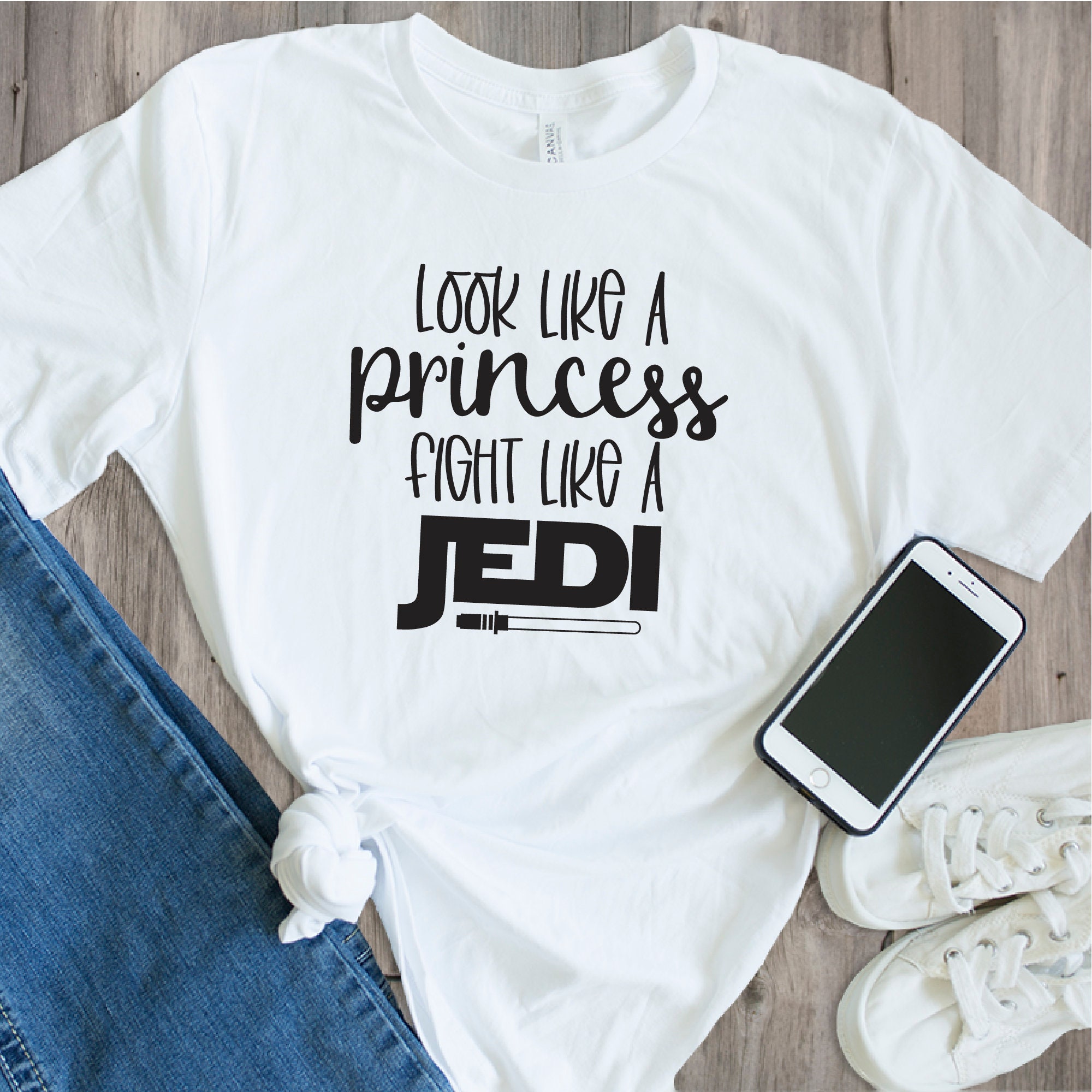 Download Look Like A Princess Fight Like A Jedi SVG Star Wars SVG ...